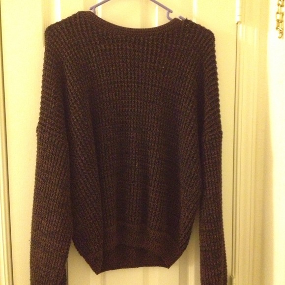 Brown knit sweater