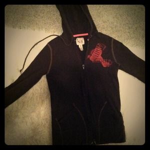 HCO Hollister zip-up hoodie, brown, medium