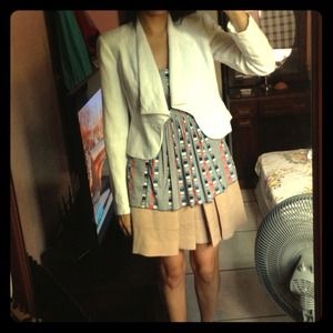 BCBG Paris white blazer
