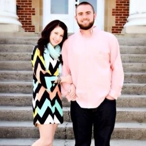 Pastel Multi Colored Chevron Dress