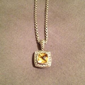 David Yurman Citrine Petite Albion Necklace