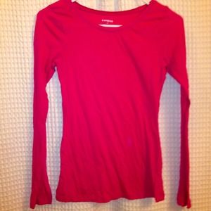 Hot pink long sleeved shirt