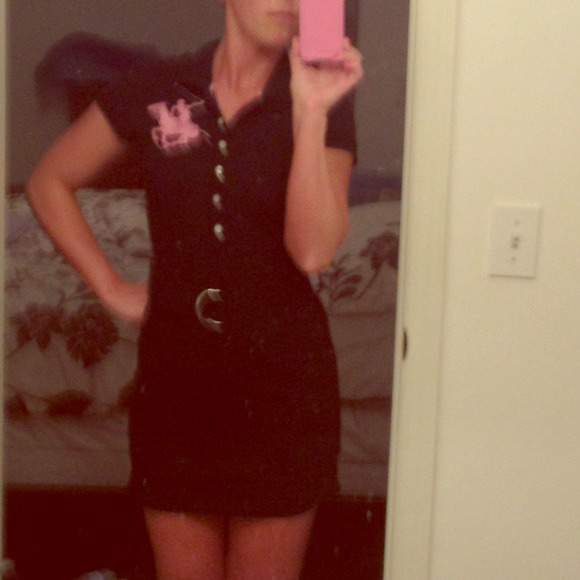 Polo inspired cotton dress