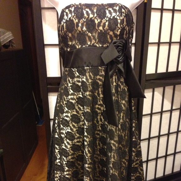 Sexy prom or wedding formal silk and lace dress