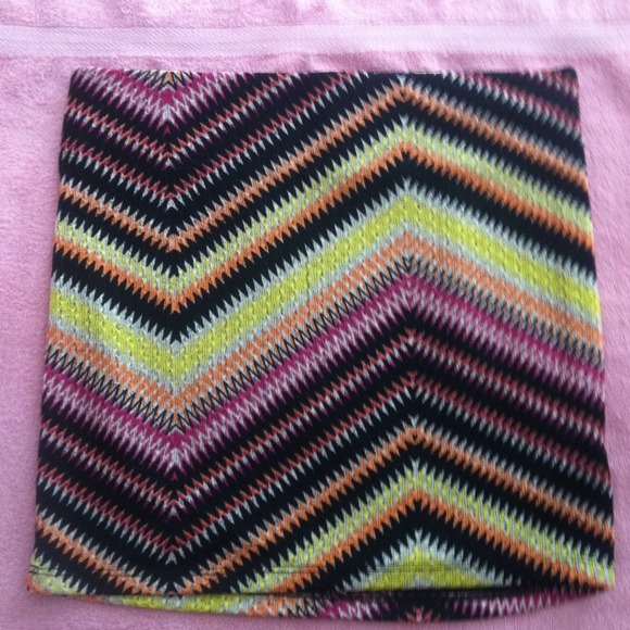 *hold*Rainbow zigzag print mini skirt