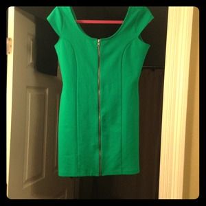 H&M green bodycon dress