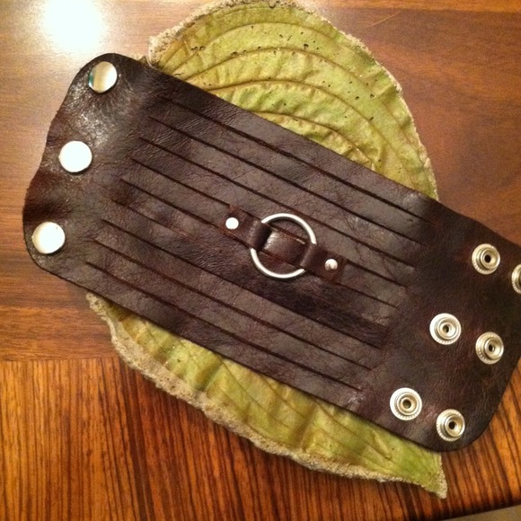 Brown Leather cuff