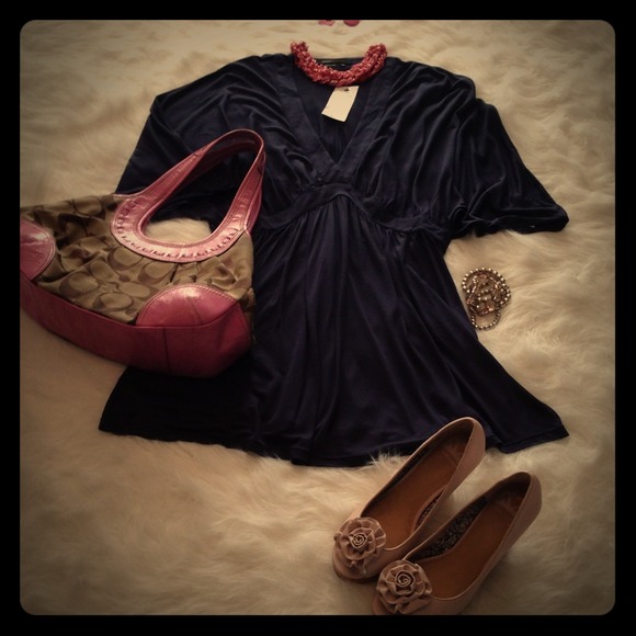 BCBG Navy Blue Knitted Dress