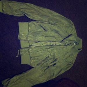 H&M imitation leather jacket