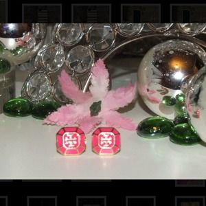 SOLD Last Pair - Pink Tory Burch earrings