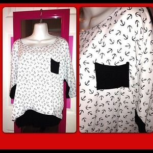 Anchor ⚓ Blouse -NWOT