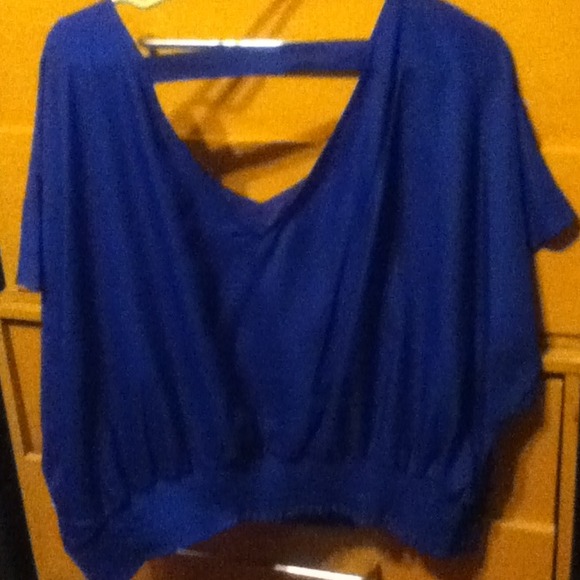 Blue Dressy Blouse - Picture 2 of 4