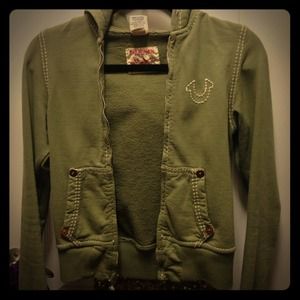 True Religion Zip Up Hoodie