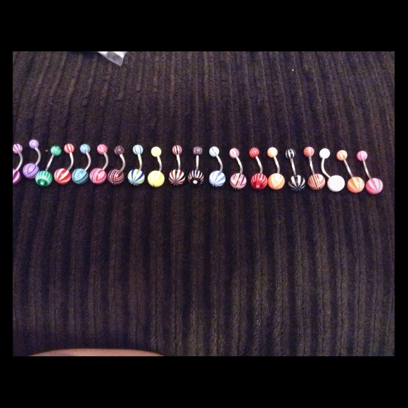 Striped Belly Rings