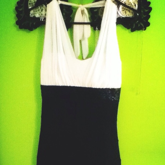Black and white dress