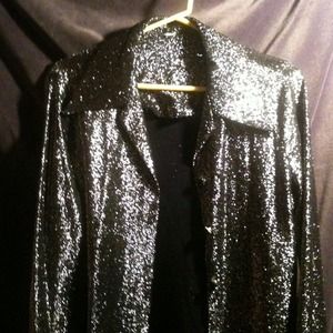 vintage button up shirt vintage silver glitter