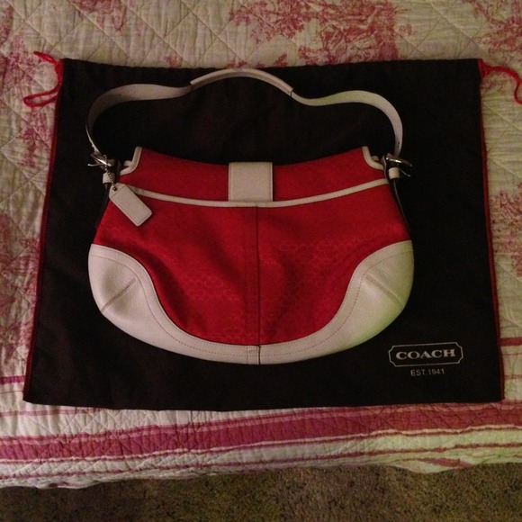 Coach Soho Signature Flap Hobo- Medium - Picture 2 of 2