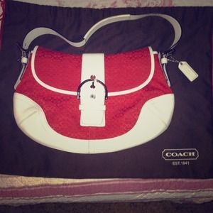 Coach Soho Signature Flap Hobo- Medium