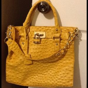 Yellow handbag