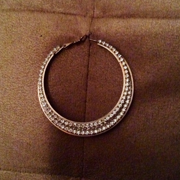 Silver Hoops - Picture 2 of 2