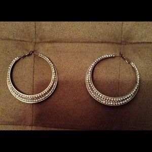 Silver Hoops