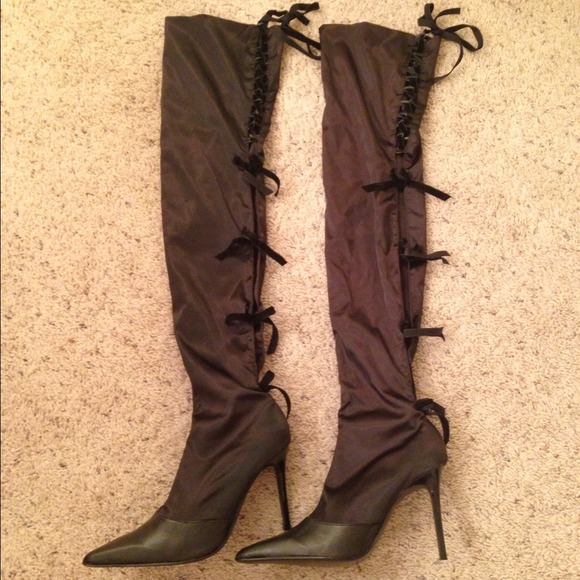 SOLD IN BUNDLE Victoria Secret Satin boots