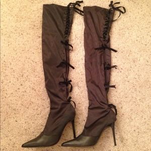 SOLD IN BUNDLE Victoria Secret Satin boots
