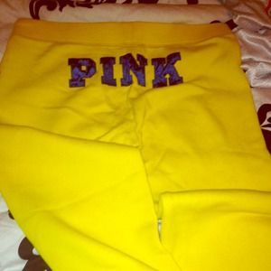 Victoria's Secret Pink drawstring cropped sweats