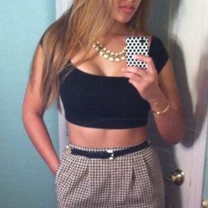 NWT Black Crop Top