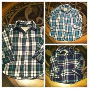 SOLD!!! 3 Plaid Shirts for baby boys