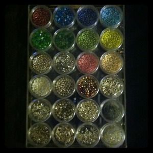 Assorted Beads / Silver spacers and fill beads