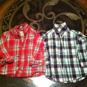 SOLD!! plaid shirts for baby boys