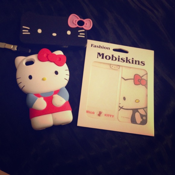 hello kitty iphone 4/4s case  skin bundle
