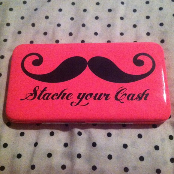 Cute "Stache Your Cash" Wallet