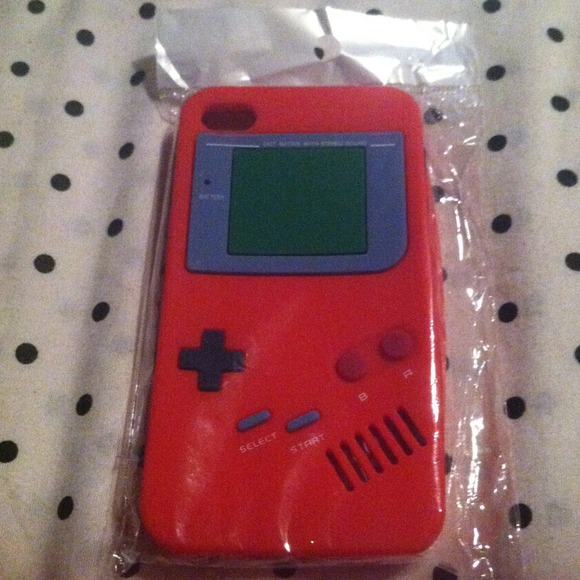 Red Gameboy Silicone IPhone 4G/4S case.