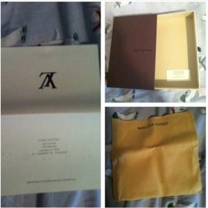 Louis Vuitton Box, Dustbag & Original Receipt
