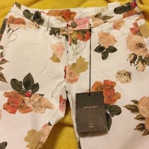 Pac Sun floral print jeans.