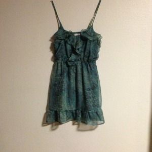 Blue/Green Floral Dress