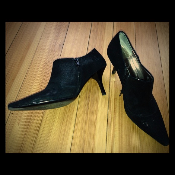 Calvin Klein black ankle booties