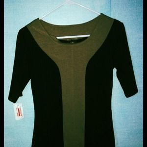 Black and grey t-shirt dress, never worn.