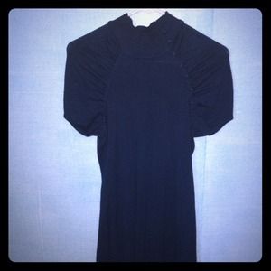 Deep teal sweater dress