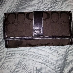 Large coach wallet