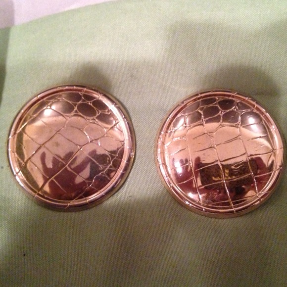 Vintage Gold Color Clip on Earrings