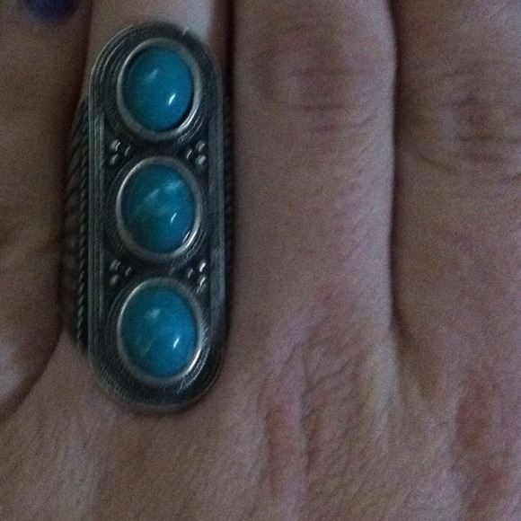 Long teal ring - Picture 3 of 3