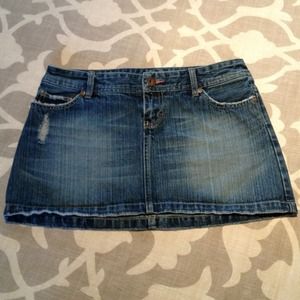 American eagle denim mini with pink rinestones