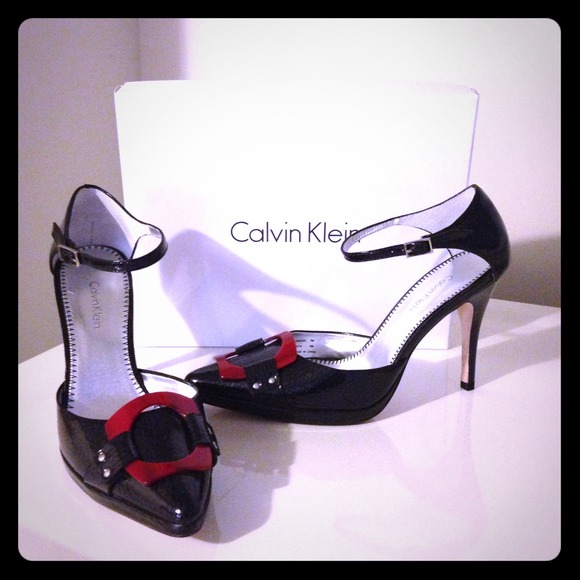 Calvin Klein Shoes - Calvin Klein VINCENT Patent Leather Lizard Print
