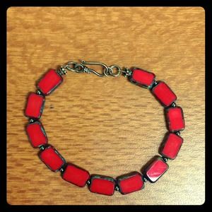 Red Beaded Bracelet
