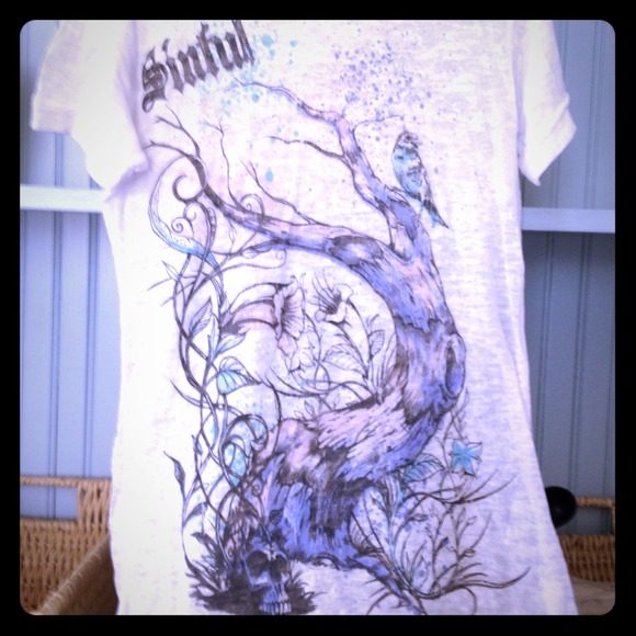 Sinful small burnout tee