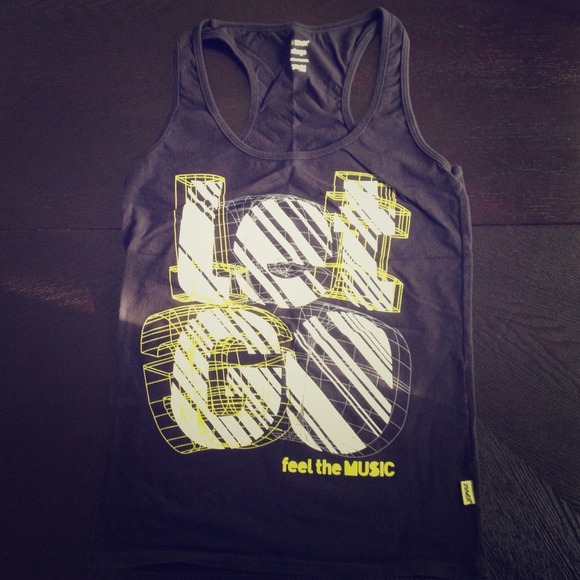 ⛔Bundled⛔ Zumba racerback black tank top