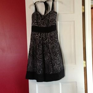 White House Black Market black burnout sundress